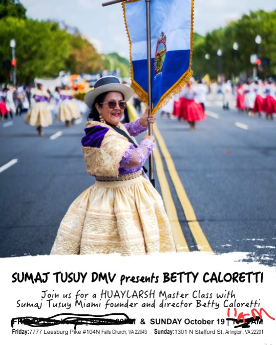 Huaylarsh Master Class with Betty Caloretti